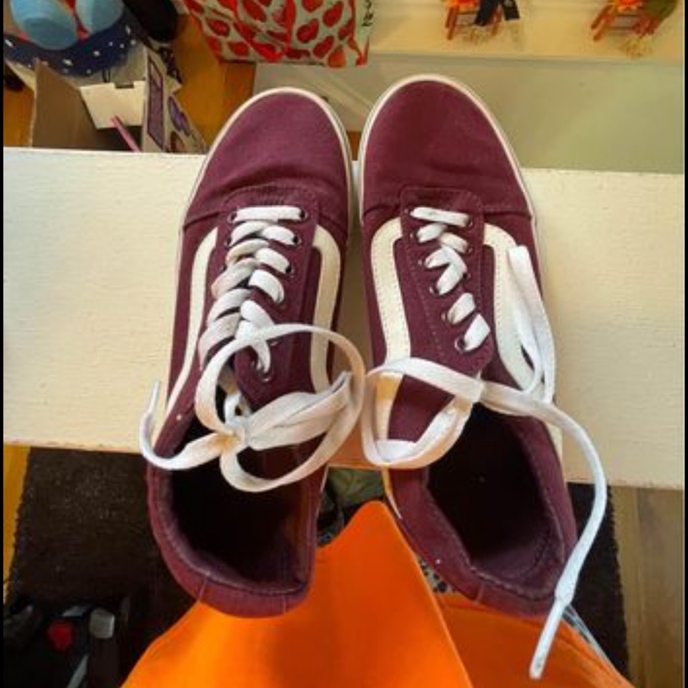 Burgundy Vans